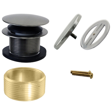 Westbrass Illusionary Overflow Universal Trim Kit in Stainless Steel D98HRK-20